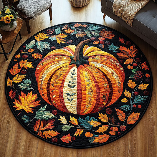 Amber Pathway Quilted Round Mat NCU0PT7871