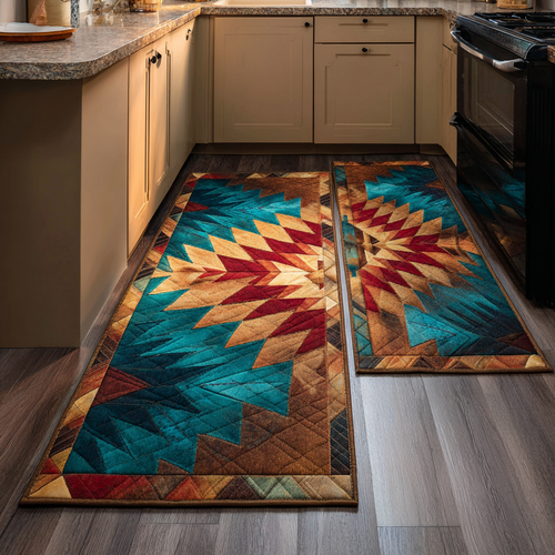 Amber Route Kitchen Area Rug NCU0DK10918