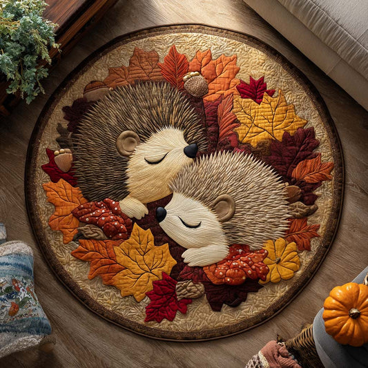 Amber Spines Quilted Round Mat NCU0TD080
