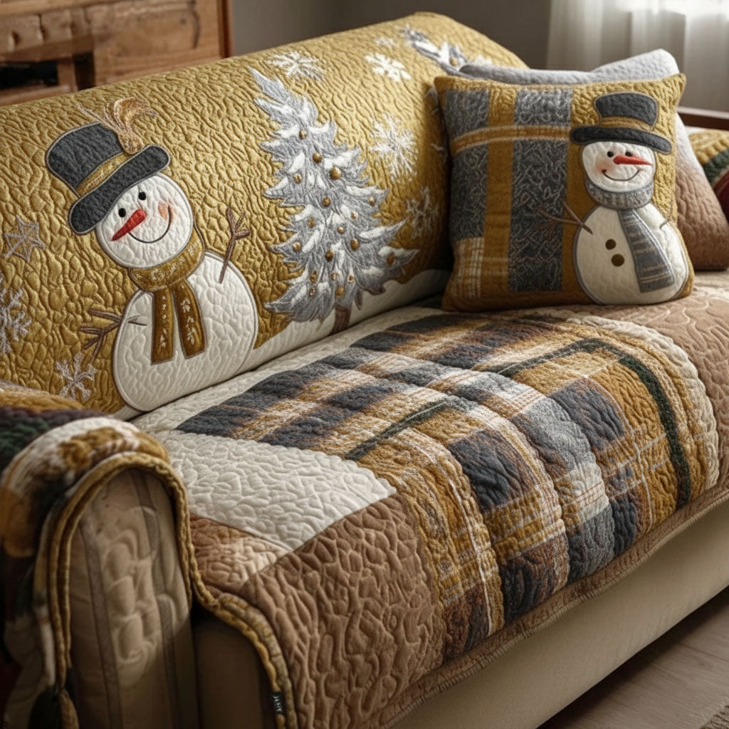Festive Nights Quilted Sofa Cover NCU0VT340