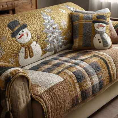 Amber Star Festive Nights Quilted Sofa Cover NCU0PT10359