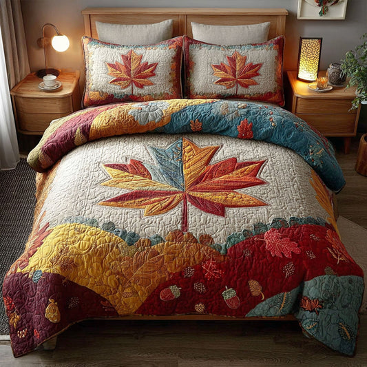 Amber Trail 3-Piece Quilted Bedding Set NCU0PT7791