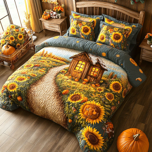 Amber Trail 3-Piece Quilted Bedding Set NCU0TD526