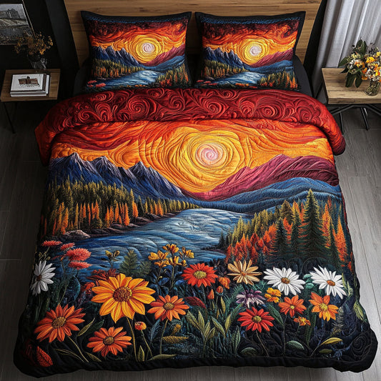 Amber Valley 3-Piece Quilted Bedding Set NCU0PT7739