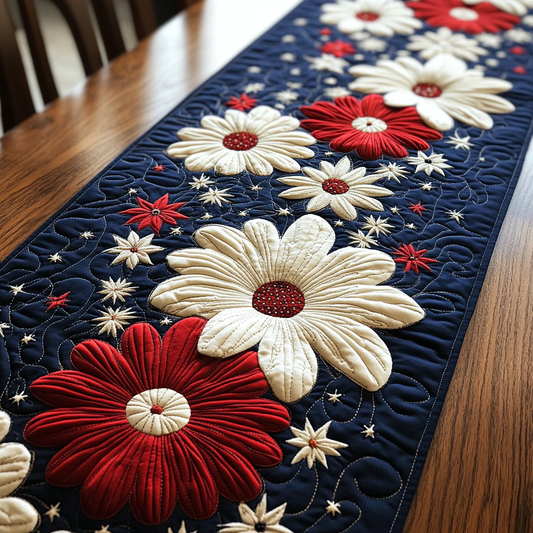 America Blossoms Quilted Table Runner NCU0VH5923