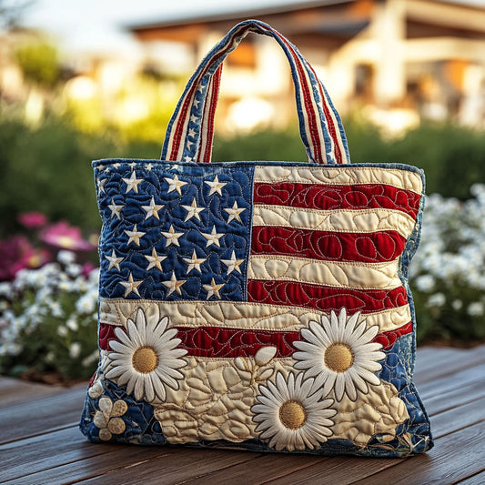 America in Bloom Quilted Tote Bag NCU0PT8181