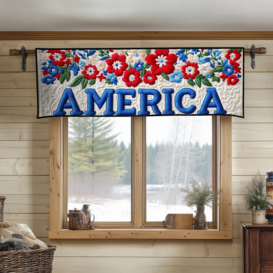 America in Bloom Quilted Valance NCU0NT8186