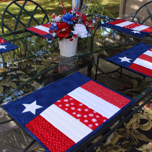 American Pride Quilted Place Mat NCU0TH568