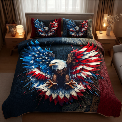 American Eagle 3-Piece Quilted Bedding Set NCU0DK8449