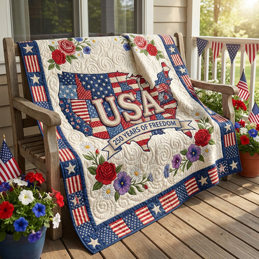 American Spirit Quilted Blanket NCU0TV1878