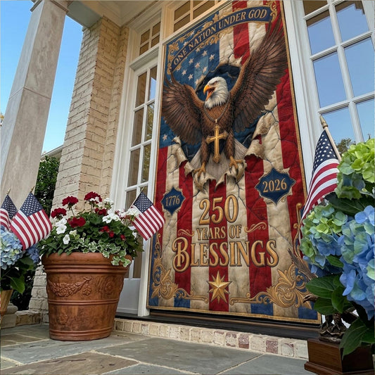 American Spirit Quilted Door Cover NCU0DV9636