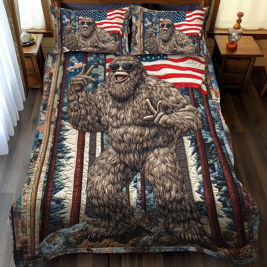 American Wildman 3-Piece Quilted Bedding Set NCU0PT7712