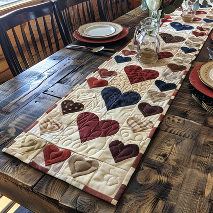 Americana Love Quilted Table Runner NCU0DV5793