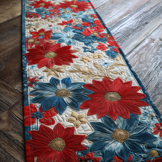 Americana Petal Lane Quilted Table Runner NCU0PT11441