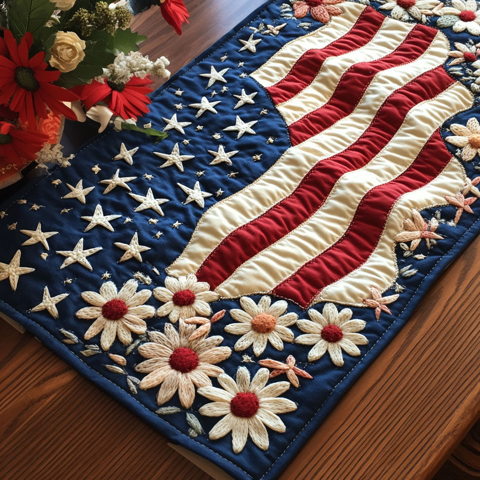 Americana Pride Quilted Table Runner NCU0PT4839