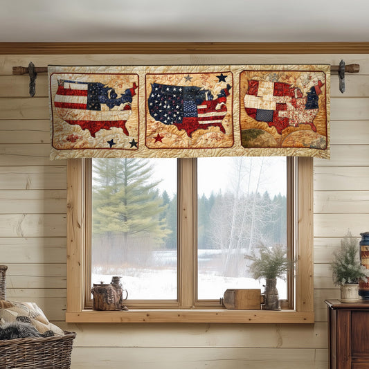 Americana Quiltmap Quilted Valance NCU0NT8187