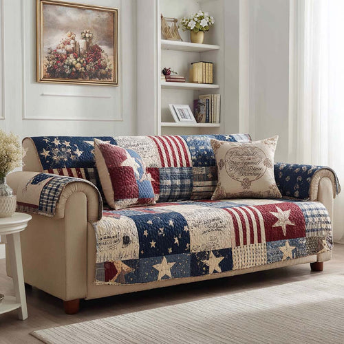 Americana Union Quilted Sofa Cover NCU0XD2279
