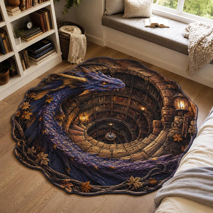Amethyst Coil Custom Shape Area Rug NCU0DV10029