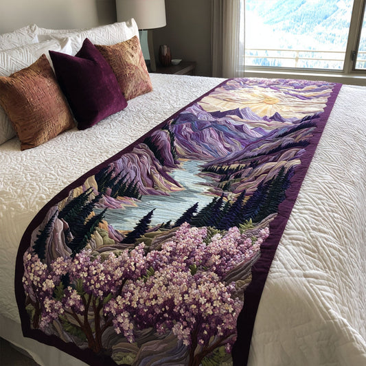 Amethyst Fields Quilted Bed Runner NCU0PT8074