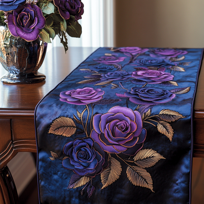 Amethyst Garden Quilted Table Runner NCU0VL1422