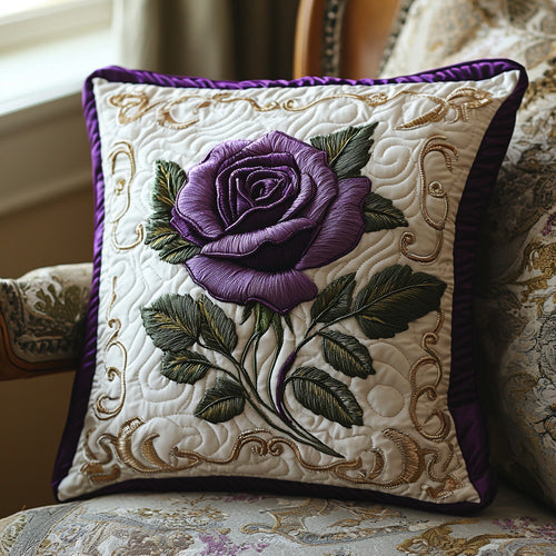 Amethyst Rose Quilted Pillow Case NCU0DV6498
