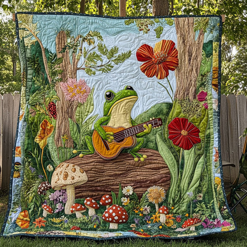 Amphibian Jam Quilted Blanket NCU0PT7160