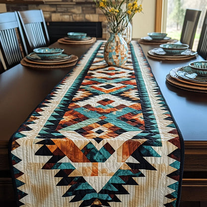 Ancestral Geometry Quilted Table Runner NCU0PT3869
