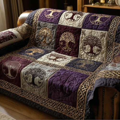 Ancestral Tree Quilted Sofa Cover NCU0PT11285