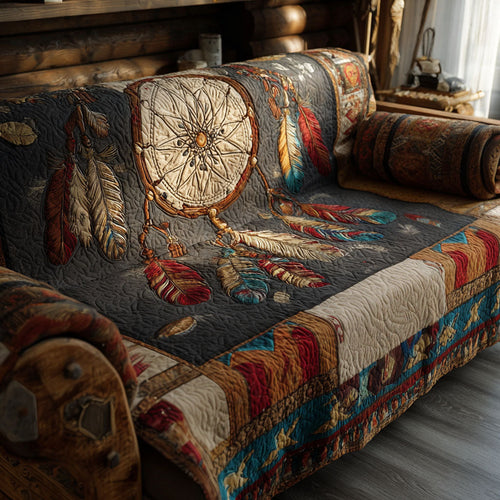 Ancestral Weave Quilted Sofa Cover NCU0PT11189
