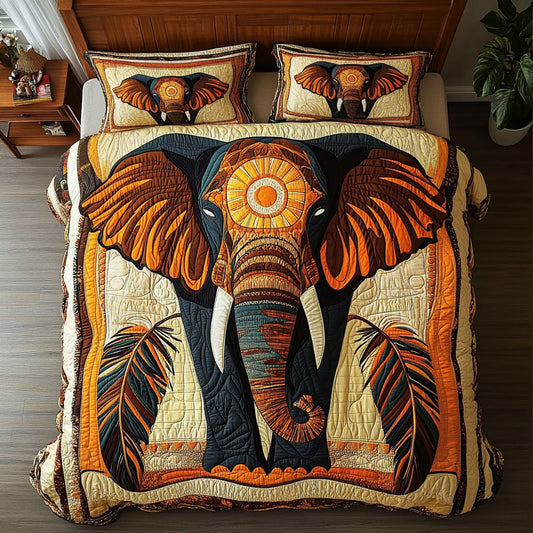 Ancestral Wisdom 3-Piece Quilted Bedding Set NCU0PT7259