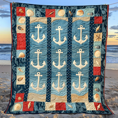 Anchors At Rest Quilted Blanket NCU0TH1322