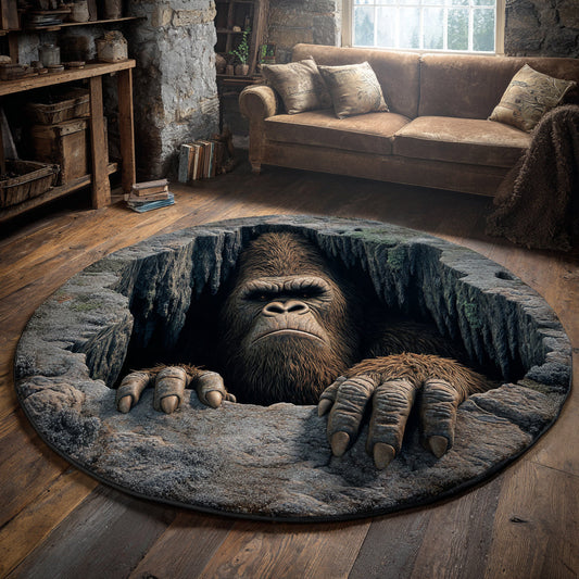 Ancient Bigfoot Round Carpet NCU0HH1685