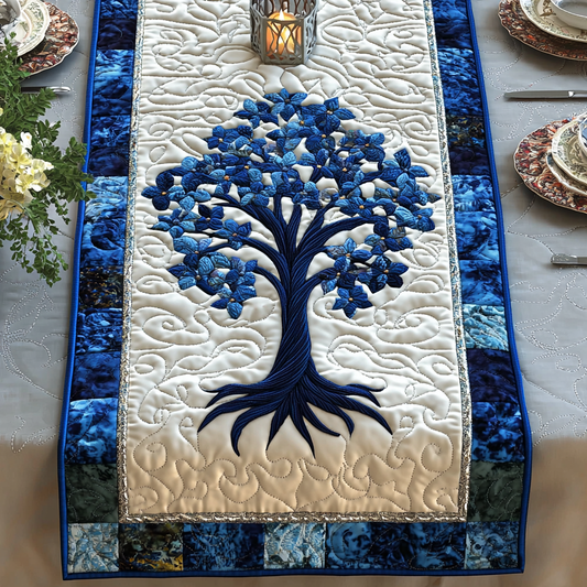 Ancient Bloom Quilted Table Runner NCU0DV6177