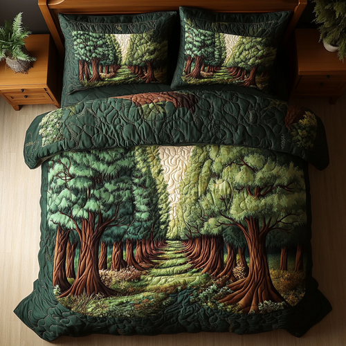 Ancient Branches 3-Piece Quilted Bedding Set NCU0DK7068