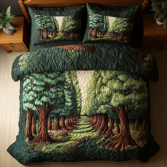 Ancient Branches 3-Piece Quilted Bedding Set NCU0DK7068