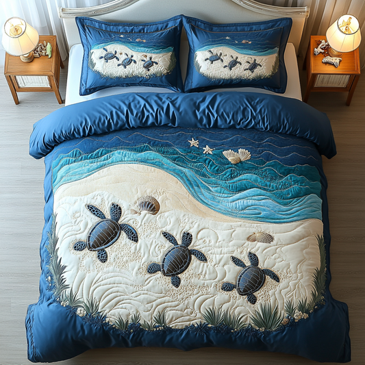 Ancient Glide 3-Piece Quilted Bedding Set NCU0DK5172