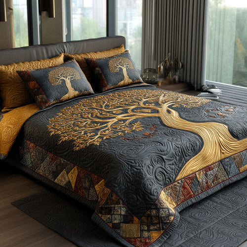 Ancient Grove 3-Piece Quilted Bedding Set NCU0TD2493