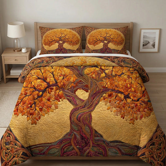 Ancient Growth 3-Piece Quilted Bedding Set NCU0NT12283