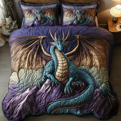 Ancient Guardian 3-Piece Quilted Bedding Set NCU0DV3658