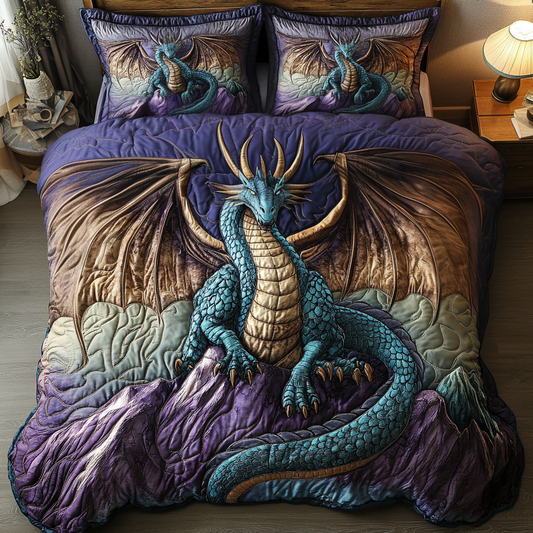 Ancient Guardian 3-Piece Quilted Bedding Set NCU0DV3658