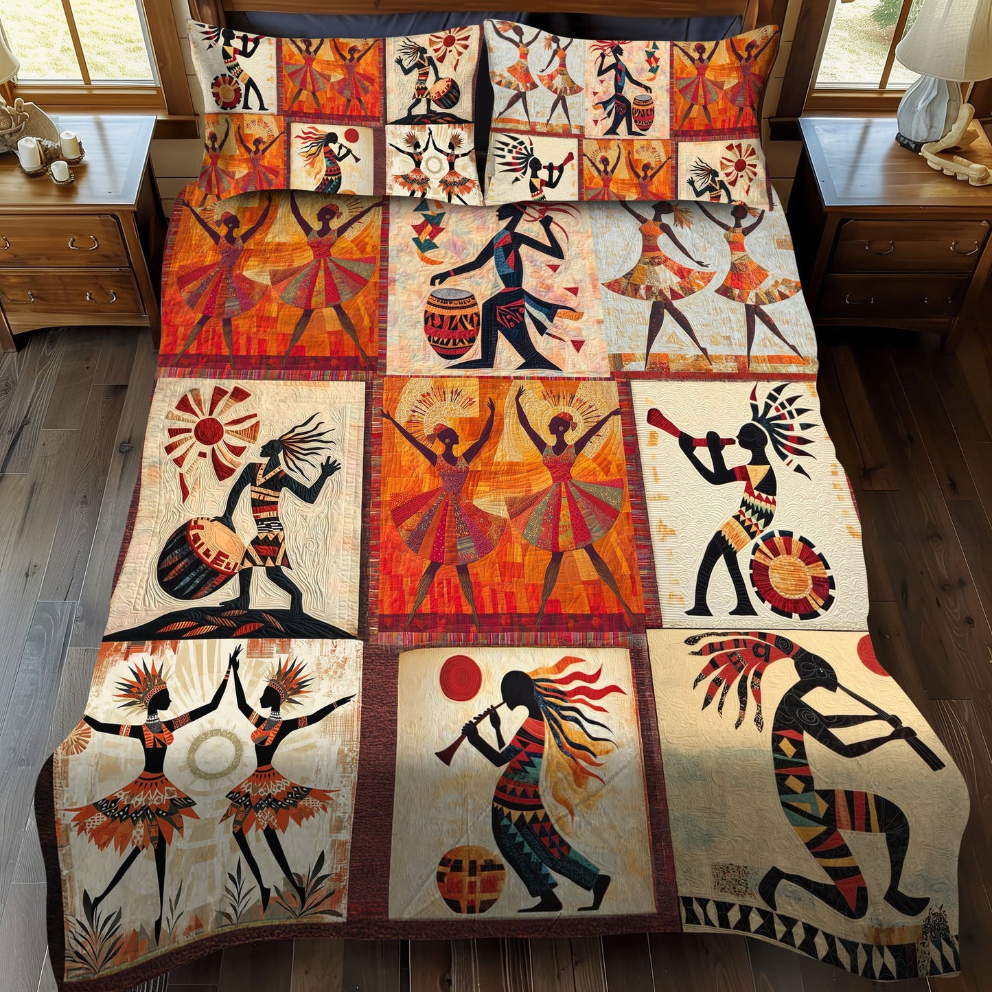 Ancient Guardians 3-Piece Quilted Bedding Set NCU0PT7318