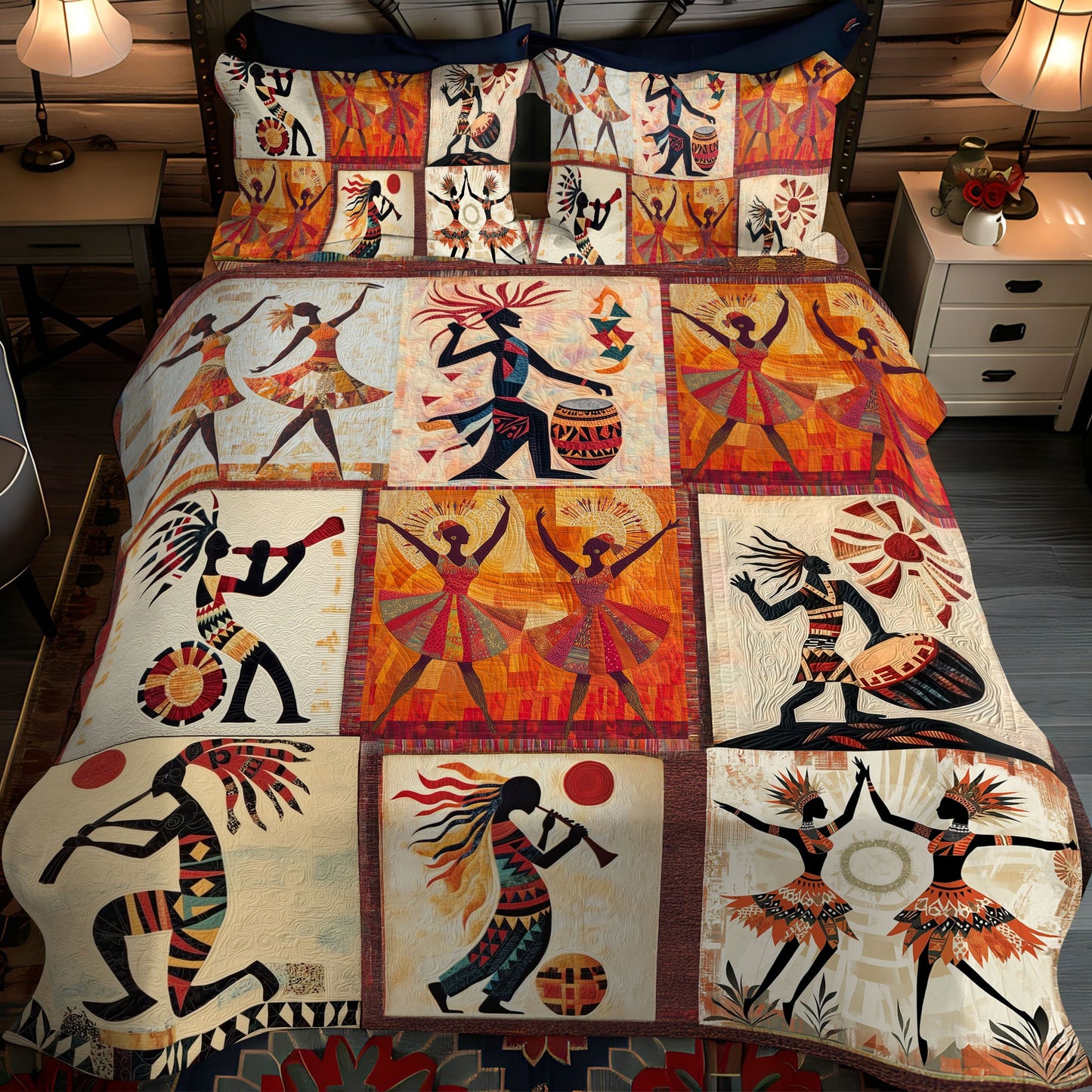 Ancient Guardians 3-Piece Quilted Bedding Set NCU0PT7318