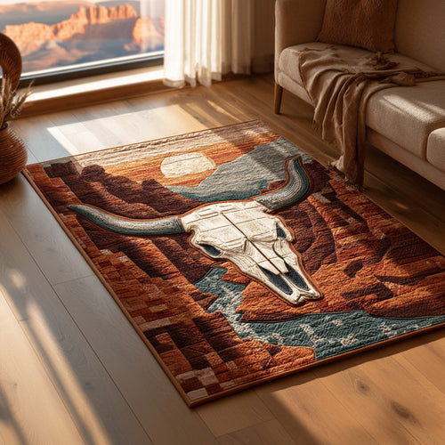 Ancient Longhorn Echo Area Rug NCU0HH1546