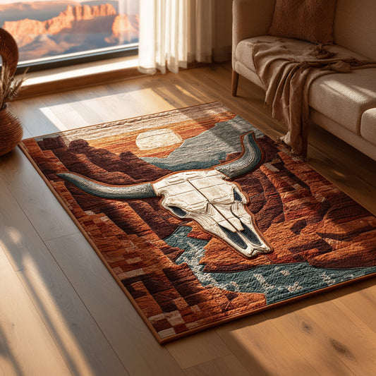 Ancient Longhorn Echo Area Rug NCU0HH1546