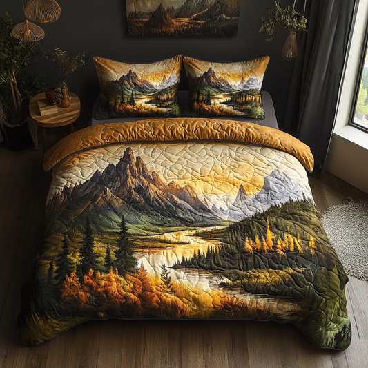 Ancient Mirage 3-Piece Quilted Bedding Set NCU0DV3953