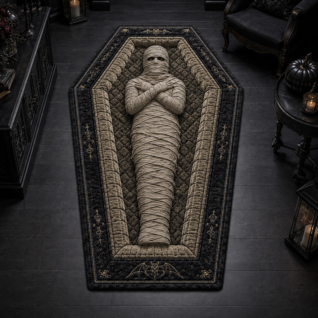 Ancient Mummy Coffin Custom Shape Area Rug NCU0HH2127