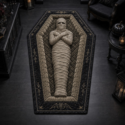 Ancient Mummy Coffin Custom Shape Area Rug NCU0HH2127