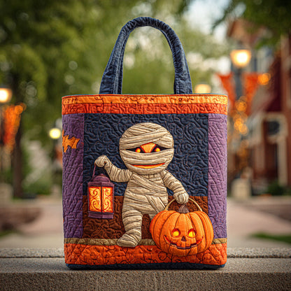 Ancient Mummy Quilted Tote Bag NCU0TD579