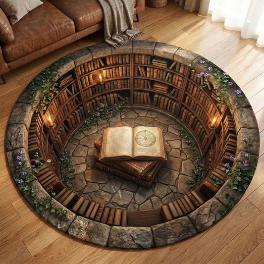 Ancient Tome Chamber Round Carpet NCU0TV1744