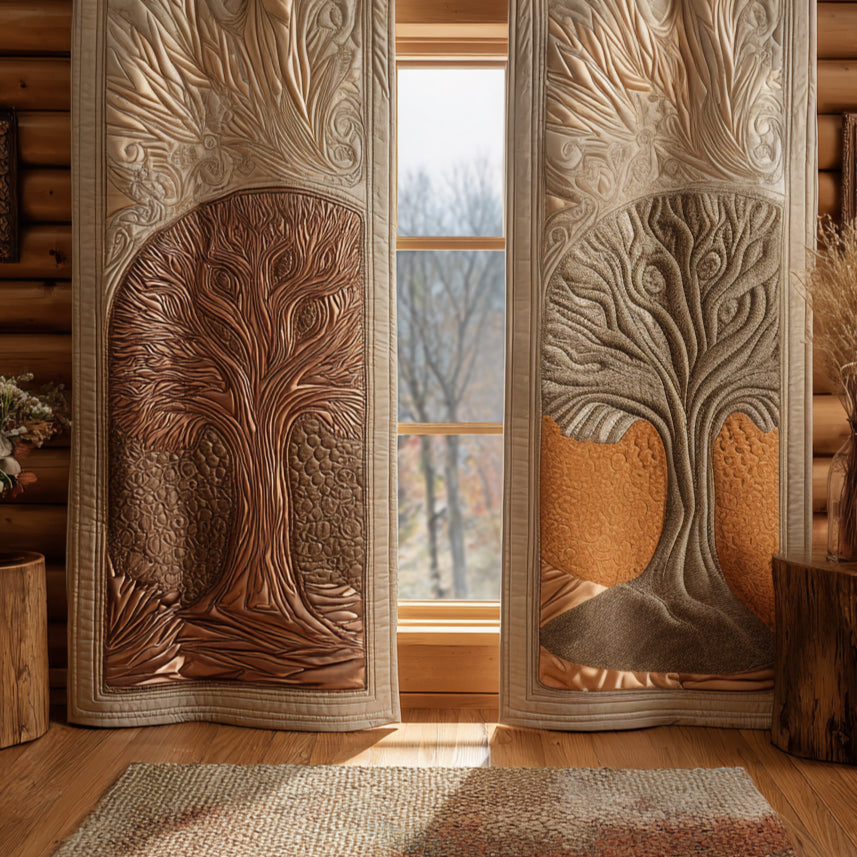 Ancient Tree Quilted Curtains NCU0DV8661